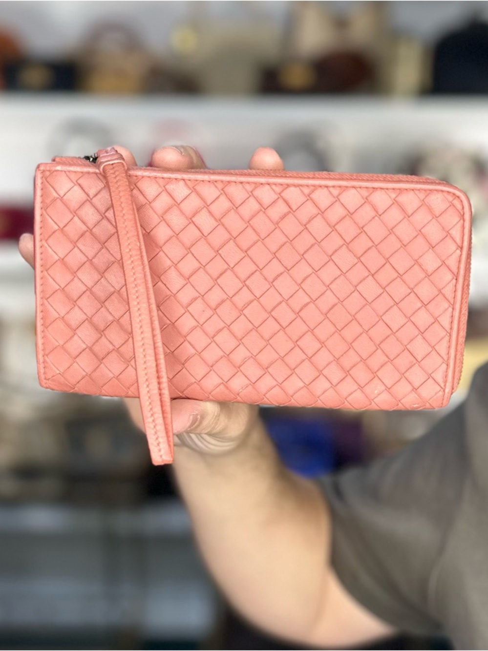 BOTTEGA VENETA WRISTLET/ ZIP WALLET